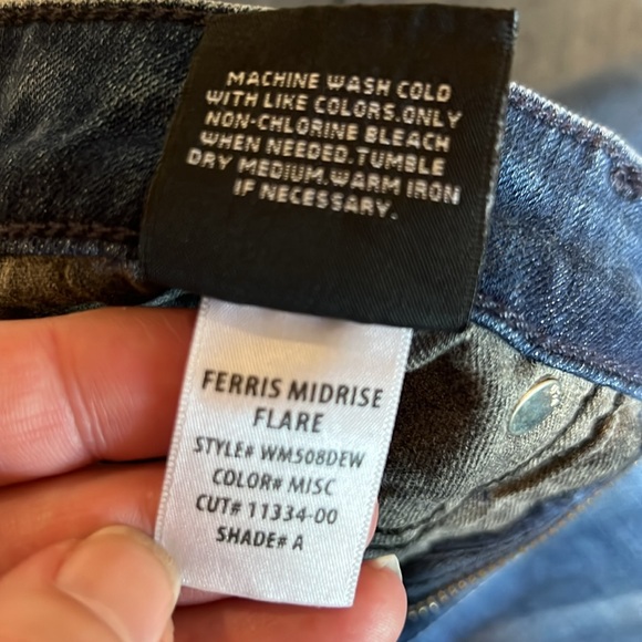 HUDSON FERRIS MIDRISE FLARE STRETCH JEANS 25 - Picture 3 of 8